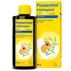 Pinimenthol Erkältungsbad für Kinder ab 2 Jahren Eucalyptus