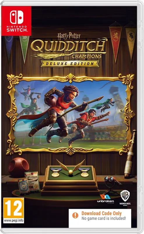Harry Potter: Quidditch Champions (Deluxe Edition) - Code in a Box - Nintendo Switch - Sport - PEGI 12