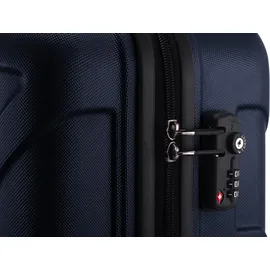 suitline Koffer-Set 3-tlg. dunkelblau