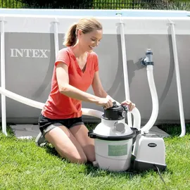 Intex Sandfilteranlage Krystal Clear Weiß