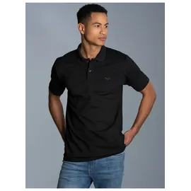 TRIGEMA Poloshirt TRIGEMA "TRIGEMA Poloshirt DELUXE Piqué", Herren, Gr. L, schwarz, 100% Baumwolle, Basic, Shirts