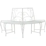 vidaXL Baumbank 160 x 80 x 89 cm Antik Weiß