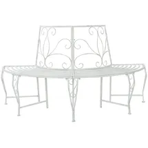 vidaXL Baumbank 160 x 80 x 89 cm Antik Weiß