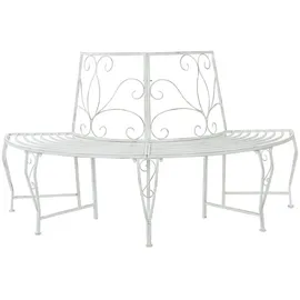 vidaXL Baumbank 160 x 80 x 89 cm Antik Weiß
