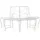 vidaXL Baumbank 160 x 80 x 89 cm Antik Weiß