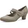 Jana Damen Pumps mit Riemen Mary Jane Vegan, Braun (Stone), 40 EU