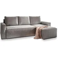 masseno Ecksofa Potaro Polyester 3-Sitzer Grau
