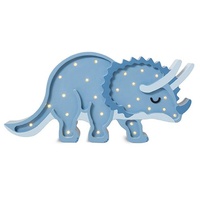 Little Lights Lampe Dino Triceratops Jurassic, blau | Little