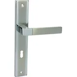Domino Türgriff 72 Drückergarnitur BB-Buntbart Edelstahl Chrom/Nickel