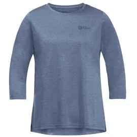 Jack Wolfskin Crosstrail 3/4-arm T-shirt - Elemental Blue - XS