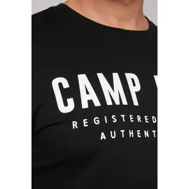 Camp David CAMP DAVID, Herren, Gr. XXL, schwarz, Single Jersey, Obermaterial: 100% Baumwolle, bedruckt, unifarben, normal, Rundhals, Shirts T-Shirt, mit Logo-Print auf der Vorderseite