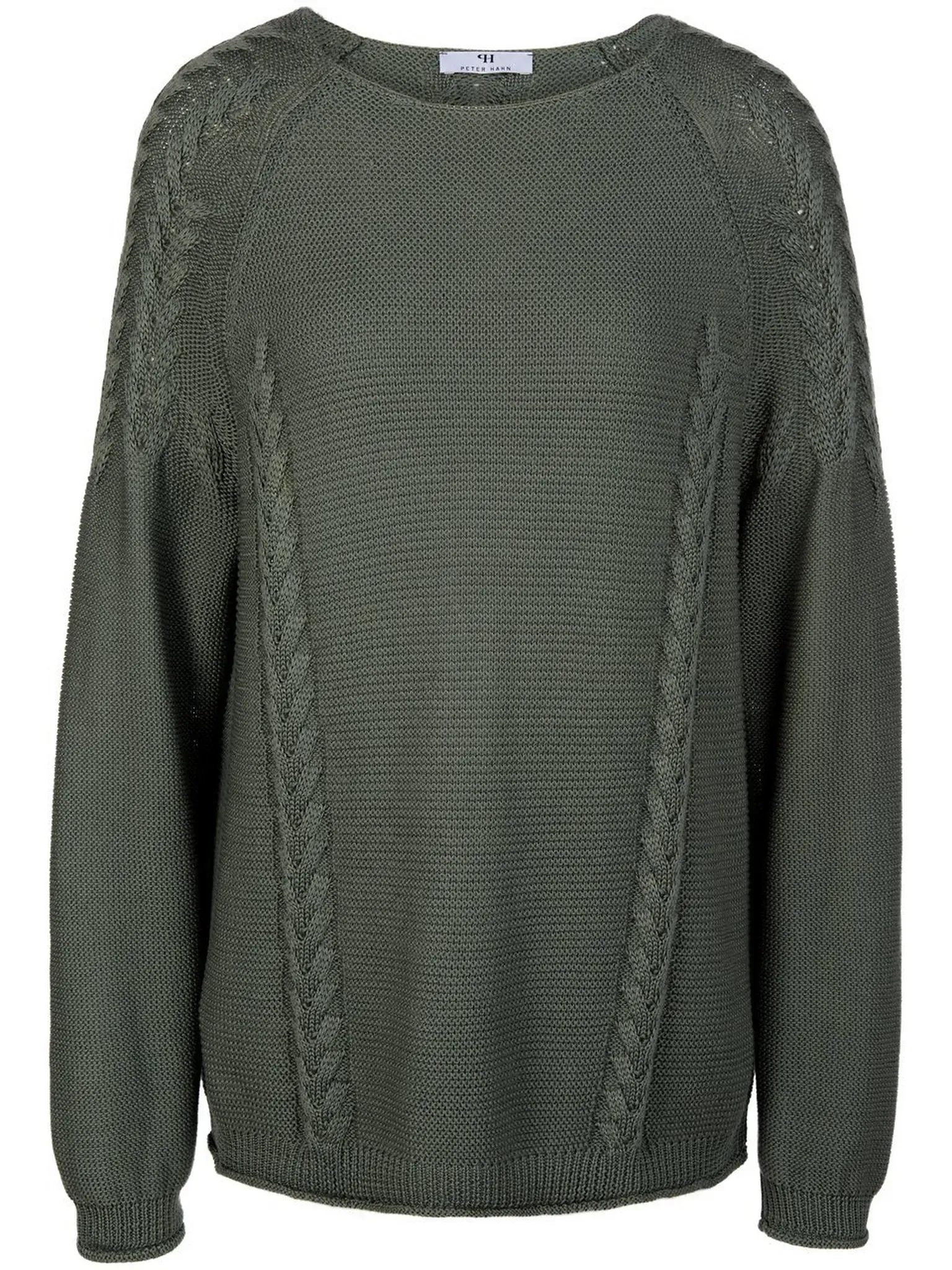 Le pull 100% coton  Peter Hahn vert