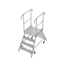 Krause Stabilo Podestleiter fahrbar 4 Stufen