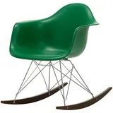 Vitra - Eames Plastic Armchair RAR RE, Ahorn dunkel / Chrom / smaragd