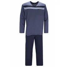 HAJO Schlafanzug gestreift Blau 5XL