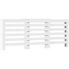 vidaXL Heizkörperverkleidung Weiß 205x21,5x83,5 cm Holzwerkstoff