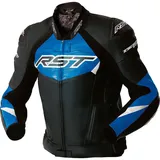 RST Tractech Evo D3O Lederjacke Schwarz/Blau/Weiß 3XL