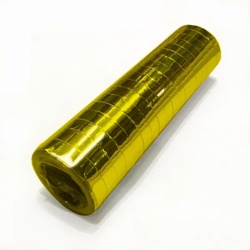 Glitzer Luftschlangen gold metallic
