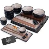 Moritz & Moritz Moritz & Sushi Set beige Asia 29-tlg. - L/B/H ca. 36,00x26,00x32,00