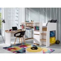 Marmex Kinderbett SINCO Jugendbett mit Schreibtisch und Treppe, Soft-Close-Scharniere