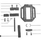 PROXXON 20402-05 Metallgriff für Maschinenschraubstock PRIMUS 100