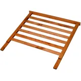 Dobar Rankgitteraufsatz Kubus 2.0 Massivholz 78 cm x 5 cm x 78 cm Hellbraun FSC®