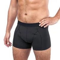 Molicare MEN – Diskrete, saugfähige, waschbare Inkontinenzhose, schützende Boxershorts für leichten Harnverlust, Gr. M, waschbar bei 60°C, ohne Biozide, Öko-Tex, trocknergeeignet, Schwarz
