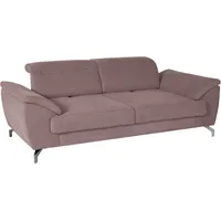 2,5-Sitzer SIT & MORE "Percy", lila (flieder), B:207cm T:112cm, Sofas, 12 cm Fußhöhe, Sitztiefenverstellung, wahlweise Kopfteilverstellung