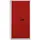 BISLEY Flügeltürenschrank Stahl 60,0 x 40,0 x 195,0 cm lichtgrau/kardinalrot abschließbar 4 Fachböden