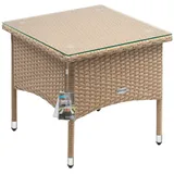 CASARIA Beistelltisch 50 x 50 x 45 cm beige