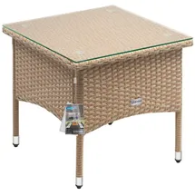 CASARIA Beistelltisch 50 x 50 x 45 cm beige
