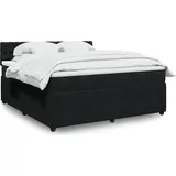 vidaXL Boxspringbett 180 x 200 cm Schwarz