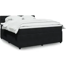 vidaXL Boxspringbett 180 x 200 cm Schwarz