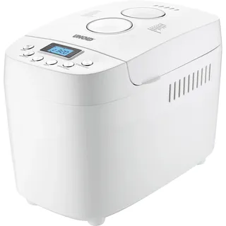 Unold 68520 Backmeister Big White für bis zu 1.500g Brot, mit 15 Programmen für glutenfreies Brot, Timerfunktion, Waremhaltefunktion, LCD Display,