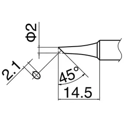 Lötspitze Serie T18, Format C2