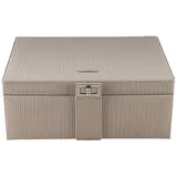 Windrose Schmuckkoffer Taupe Schmuckkoffer