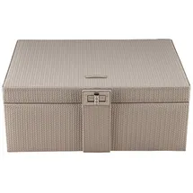 Windrose Schmuckkoffer Taupe Schmuckkoffer