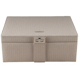 Windrose Schmuckkoffer Taupe Schmuckkoffer