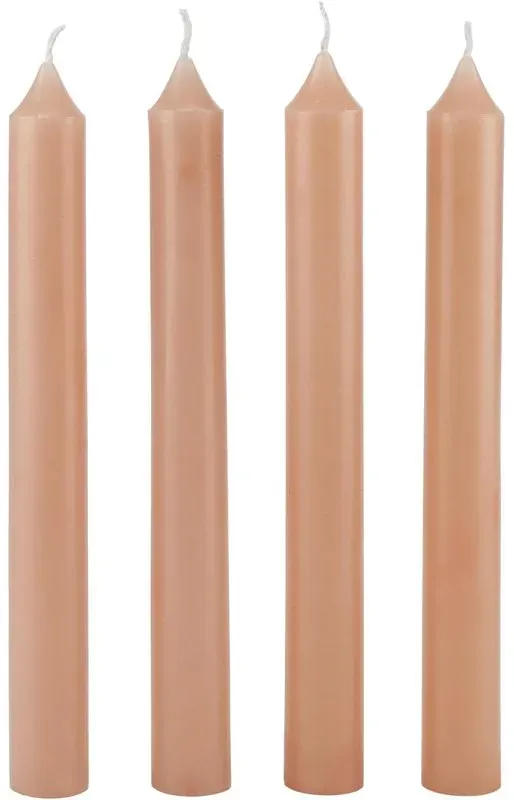 Stabkerzen "Classique" 4Er-Set, (Farbe: Rose)