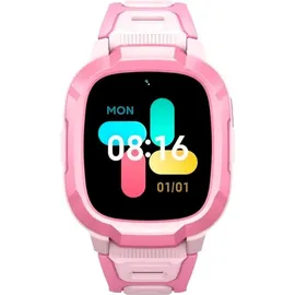 Mibro P6 4G BT 45 mm Kunststoffgehäuse Pink Sportarmband Pink M
