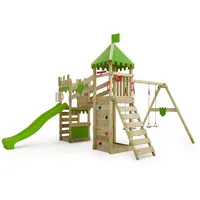FATMOOSE Spielturm Ritterburg RiverRun Apfelgrün