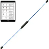 Best Sporting Schwingstab Fitness blau I Swingstick für Ganzkörpertraining I Gymnastikstab mit Anleitung für 16 Übungen I Fitnessgeräte für z... - Blau
