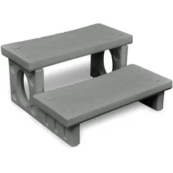 vidaXL Graue Spa-Treppe