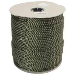 Faserseil Polyester, ø6mm, bronzegrün, gedreht
