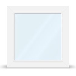 Doppelglasfenster, Kunststoff, aluplast IDEAL 4000, Weiß, 885 x 885 mm, 2-fach Verglasung, individuell konfigurieren