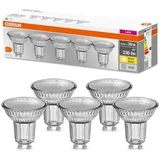 5er-PACK OSRAM LED Base PAR16 GU10 LED Strahler 2.6W wie 35W 36° 2700K Glas