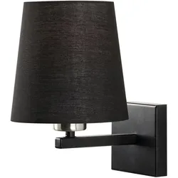 Schwarze Wandleuchte 18x24x28cm WellHome Baikal