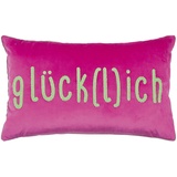 pad home design concept pad Kissenbezug Letters 35 x 60 cm Polyester Pink