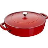 Staub Chistera Bräter 28 cm kirschrot