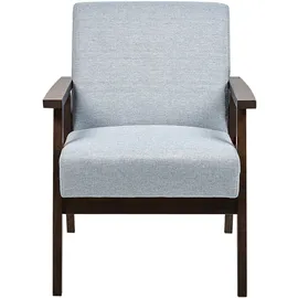 Beliani Sessel Retro-Design Polyester 70 x 70 x 70 cm Grau